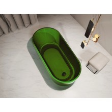Ванна из полиэфирной смолы 170х80 см Abber Kristall AT9706Emerald