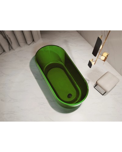 Ванна из полиэфирной смолы 170х80 см Abber Kristall AT9706Emerald