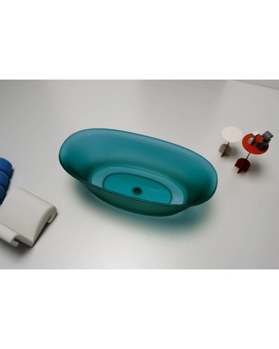 Ванна из полиэфирной смолы 170х75 см Abber Kristall AT9707Aquamarin