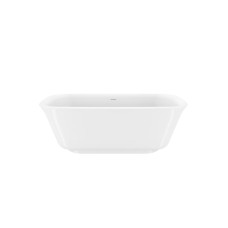 Отдельностоящая, прямоугольная акриловая ванна DUE в комплекте со сливом-переливом BelBagno BB702-1700-800-K