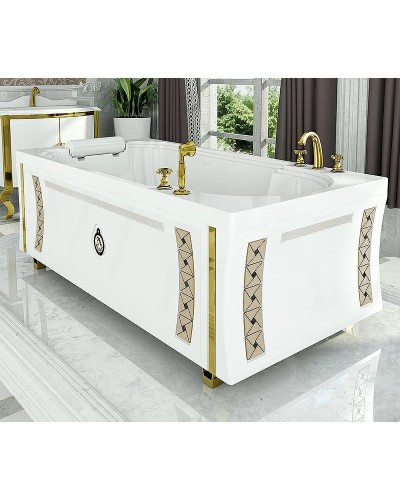 Акриловая ванна Radomir Fra Grande Анабель 170x85 4-01-3-0-1-420 Золото без гидромассажа