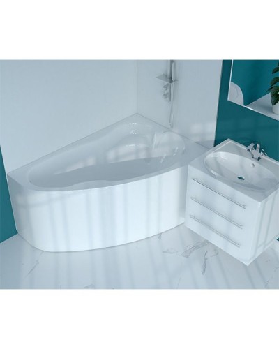 Акриловая ванна Marka One Lil 140x90 R 01лил1490п без гидромассажа