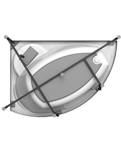 Акриловая ванна Radomir Vannesa Алари 168x120 R 2-01-0-2-1-218 Белая без гидромассажа