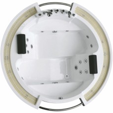 Акриловая ванна Gemy G9060B 210х210 с гидромассажем