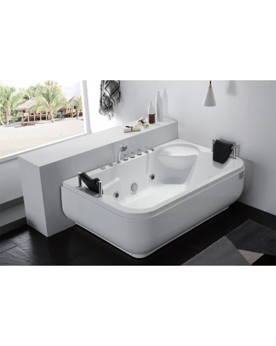 Акриловая ванна Gemy G9085BR 182х116 с гидромассажем