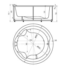Акриловая ванна 180 см Aquatek Аура AUR180-0000003