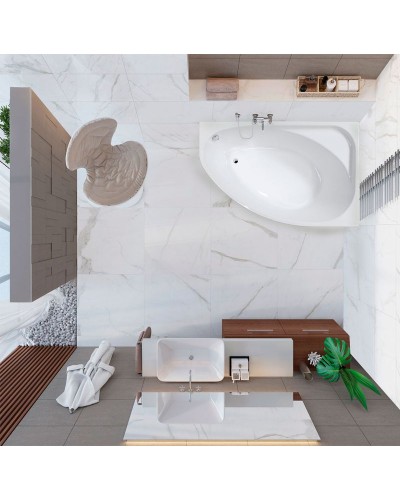 Акриловая ванна Vagnerplast Hapi 170x110 R VPBA170HAP3PX-04 Белая