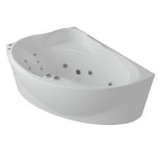 Акриловая гидромассажная ванна 158х119 см левая пневматическое управление плоские форсунки Aquatek Альтаир