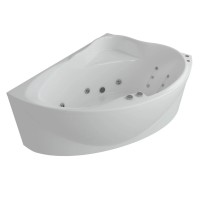 Акриловая гидромассажная ванна 158х119 см правая пневматическое управление стандартные форсунки Aquatek Альтаир
