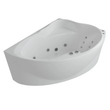 Акриловая гидромассажная ванна 158х119 см правая пневматическое управление стандартные форсунки Aquatek Альтаир
