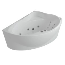 Акриловая гидромассажная ванна 158х119 см правая пневматическое управление стандартные форсунки Aquatek Альтаир