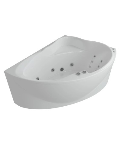 Акриловая гидромассажная ванна 158х119 см правая пневматическое управление стандартные форсунки Aquatek Альтаир