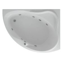 Акриловая гидромассажная ванна 158х119 см правая пневматическое управление стандартные форсунки Aquatek Альтаир