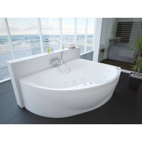 Акриловая гидромассажная ванна 158х119 см правая пневматическое управление стандартные форсунки Aquatek Альтаир