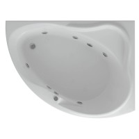 Акриловая гидромассажная ванна 158х119 см правая пневматическое управление плоские форсунки Aquatek Альтаир