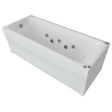Акриловая гидромассажная ванна 170х70 см пневматическое управление премиум форсунки Aquatek Альфа-170