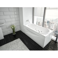 Акриловая гидромассажная ванна 150х70 см пневматическое управление премиум форсунки Aquatek Афродита-150