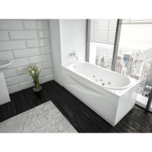 Акриловая гидромассажная ванна 170х70 см пневматическое управление премиум форсунки Aquatek Афродита-170