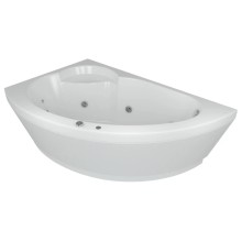 Акриловая гидромассажная ванна 170х110 см левая пневматическое управление стандартные форсунки Aquatek Аякс 2