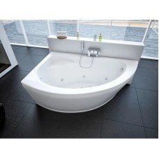 Акриловая гидромассажная ванна 170х110 см левая пневматическое управление стандартные форсунки Aquatek Аякс 2