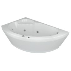 Акриловая гидромассажная ванна 170х110 см левая пневматическое управление плоские форсунки Aquatek Аякс 2