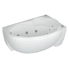 Акриловая гидромассажная ванна 150х95 см правая пневматическое управление премиум форсунки Aquatek Бетта-150