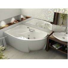 Акриловая гидромассажная ванна 170х105 см левая пневматическое управление стандартные форсунки Aquatek Вега-170