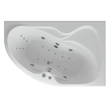Акриловая гидромассажная ванна 170х105 см правая пневматическое управление стандартные Aquatek Акватек Вега-170