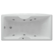 Акриловая гидромассажная ванна 190х90 см пневматическое управление стандартные форсунки Aquatek Феникс-190