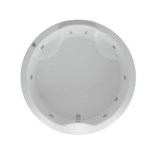 Акриловая гидромассажная ванна 180х180 см пневматическое управление плоские форсунки+спинной массаж 6 форсунок Aquatek Аура