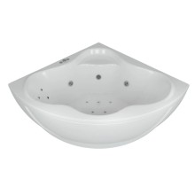 Акриловая гидромассажная ванна 135х135 см пневматическое управление стандартные форсунки Aquatek Галатея