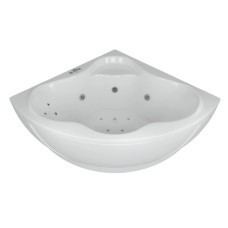 Акриловая гидромассажная ванна 135х135 см пневматическое управление стандартные форсунки Aquatek Галатея