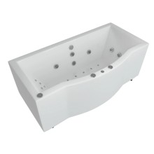 Акриловая гидромассажная ванна 180х90 см пневматическое управление стандартные форсунки Aquatek Гелиос