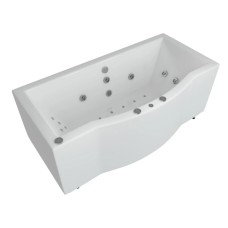 Акриловая гидромассажная ванна 180х90 см пневматическое управление стандартные форсунки Aquatek Гелиос