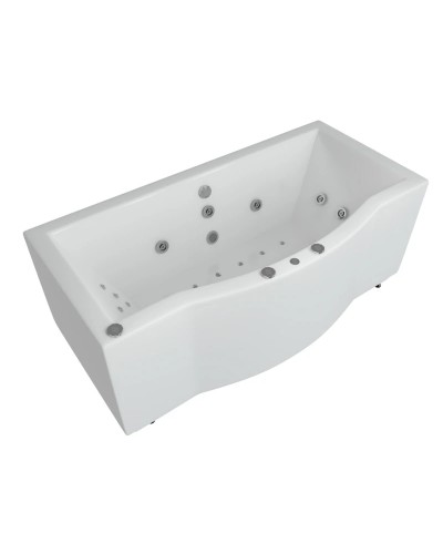 Акриловая гидромассажная ванна 180х90 см пневматическое управление стандартные форсунки Aquatek Гелиос
