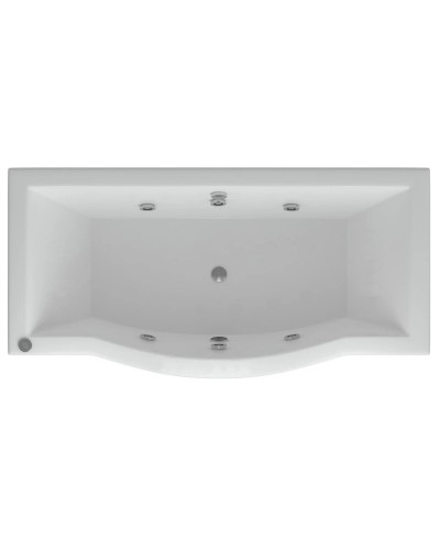 Акриловая гидромассажная ванна 180х90 см пневматическое управление стандартные форсунки Aquatek Гелиос