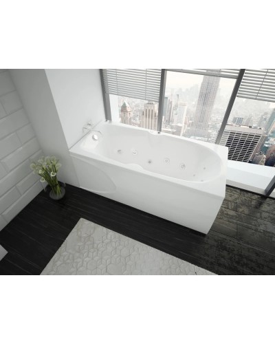 Акриловая гидромассажная ванна 180х80 см пневматическое управление стандартные форсунки Aquatek Европа