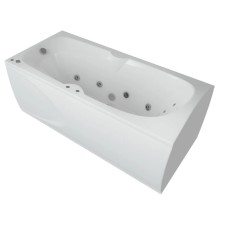 Акриловая гидромассажная ванна 180х80 см пневматическое управление плоские форсунки Aquatek Европа