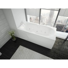 Акриловая гидромассажная ванна 180х80 см пневматическое управление плоские форсунки Aquatek Европа