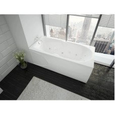 Акриловая гидромассажная ванна 180х80 см пневматическое управление плоские форсунки Aquatek Европа