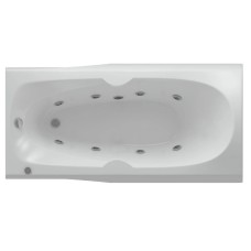 Акриловая гидромассажная ванна 180х80 см пневматическое управление плоские форсунки Aquatek Европа