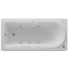 Акриловая гидромассажная ванна 170х80,5 см пневматическое управление стандартные форсунки Aquatek Леда