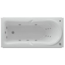 Акриловая гидромассажная ванна 170х80,5 см пневматическое управление стандартные форсунки Aquatek Леда