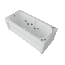 Акриловая гидромассажная ванна 170х75 см пневматическое управление стандартные форсунки Aquatek Лея