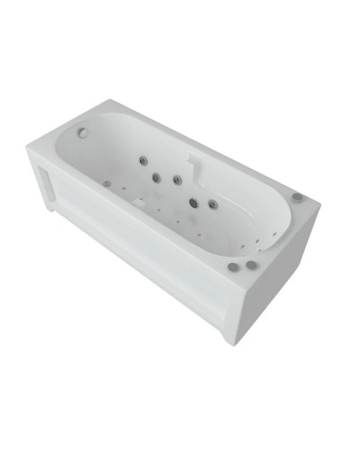 Акриловая гидромассажная ванна 170х75 см пневматическое управление стандартные форсунки Aquatek Лея