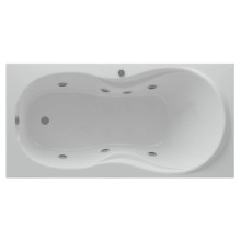 Акриловая гидромассажная ванна 180х90 см пневматическое управление стандартные форсунки Aquatek Мартиника