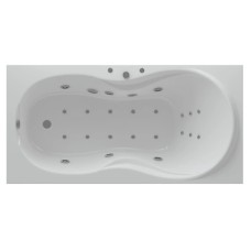 Акриловая гидромассажная ванна 180х90 см пневматическое управление стандартные форсунки Aquatek Мартиника