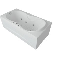 Акриловая гидромассажная ванна 180х90 см пневматическое управление стандартные форсунки Aquatek Мартиника