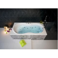 Акриловая гидромассажная ванна 180х90 см пневматическое управление премиум форсунки Aquatek Мартиника