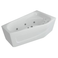 Акриловая гидромассажная ванна 170х95 см правая пневматическое управление стандартные форсунки Aquatek Медея